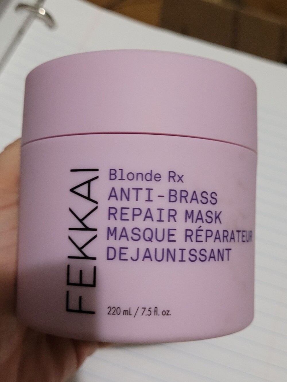 FEKKAI Blonde Rx Anti-Brass Repair Mask 7.5 Fl Oz
